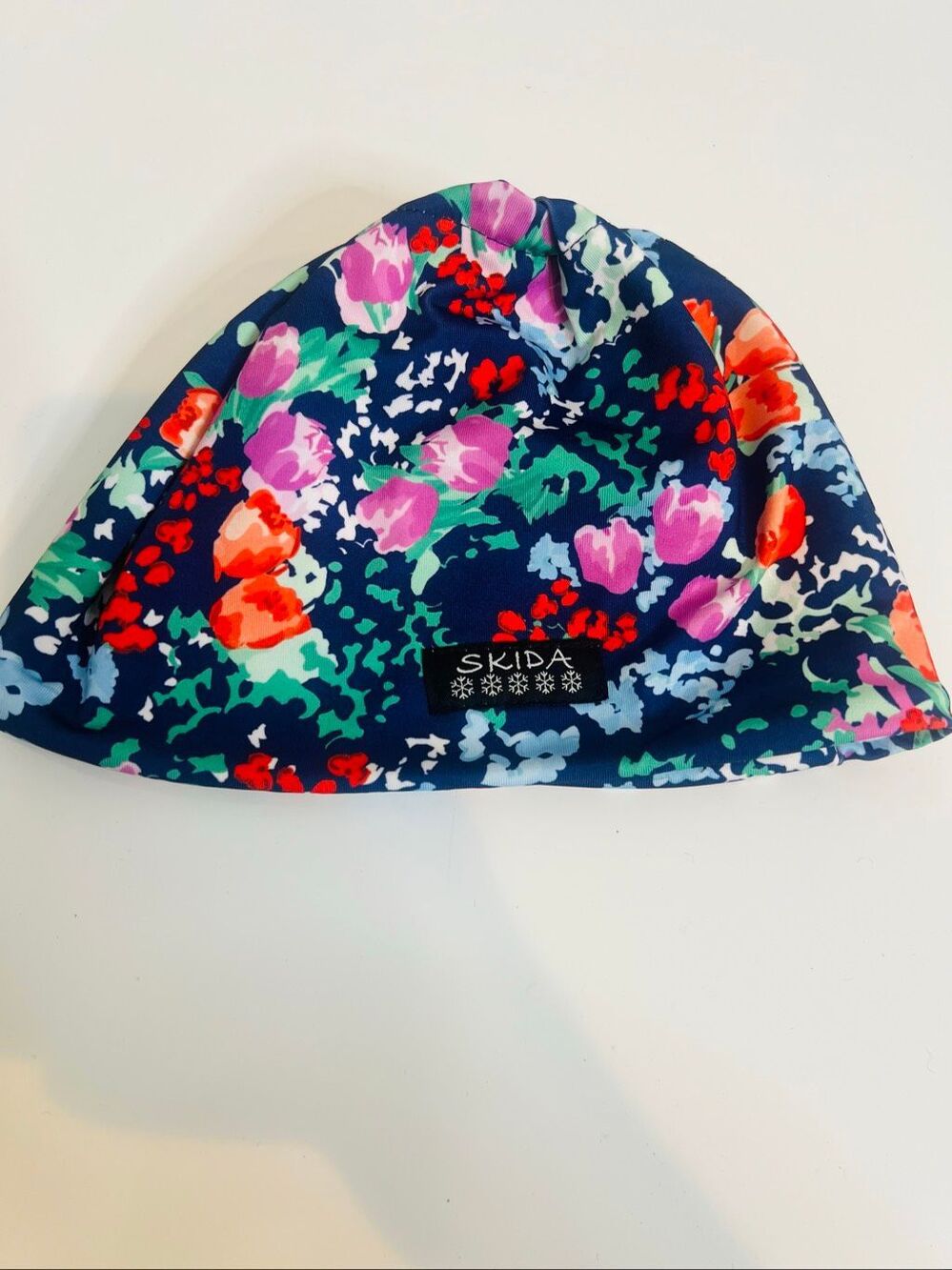 Skida Alpine Beanie floral pattern Fleece Lined